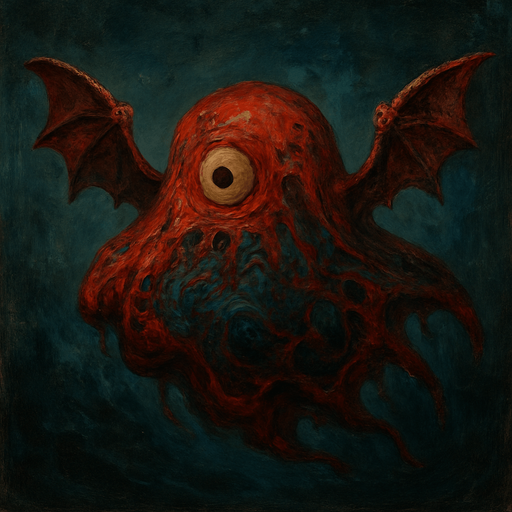 ancient flyng red slime with talasophobia texture