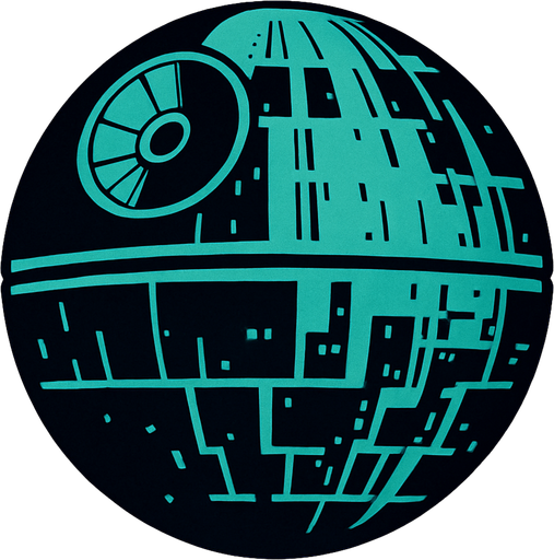 death star.
In-Game asset.  2d.  High contrast.  No shadows