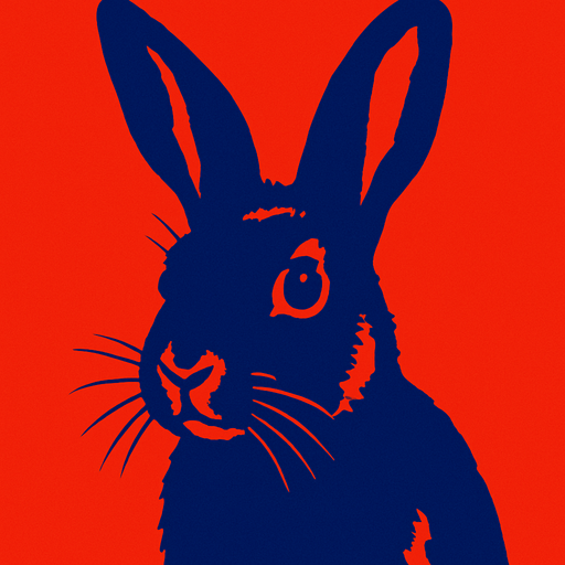 Rabbit.
High contrast.  No shadows