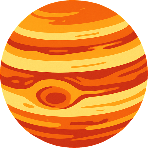 jüpiter.
In-Game asset.  2d.  High contrast.  No shadows