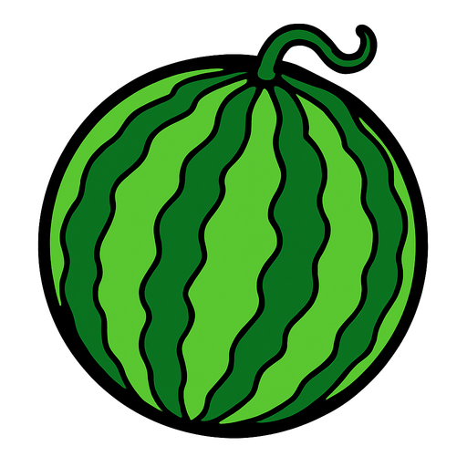just watermelon picture..
In-Game asset.  2d.  High contrast.  No shadows