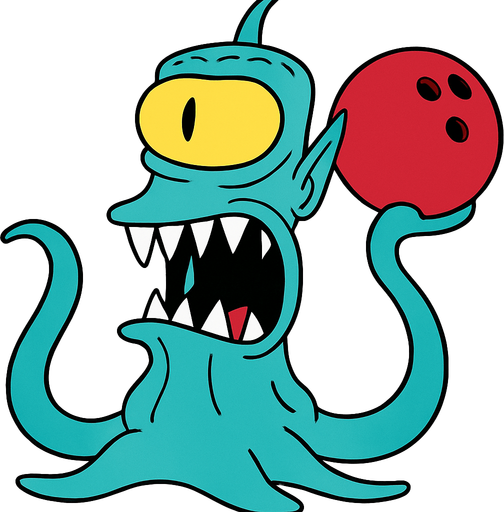 Make my character turquoise and make him hold a bowling ball