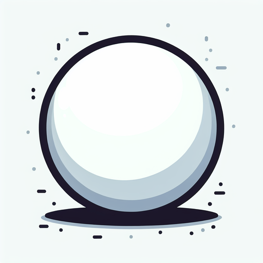 cartoon white circle.
Single Game Texture. In-Game asset. 2d. Blank background. High contrast. No shadows.