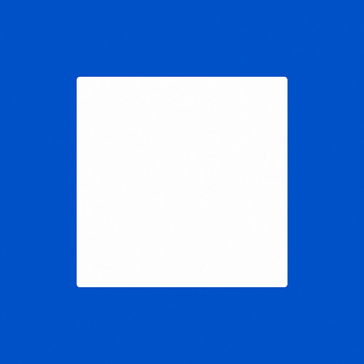 White square.
In-Game asset.  2d.  High contrast.  No shadows