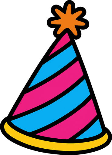 Party hat.
In-Game asset.  2d.  High contrast.  No shadows