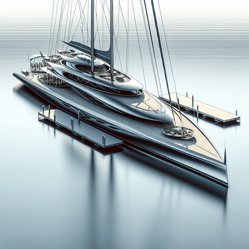 A modern dream of a sailing boat. game illustration..
Single Game Texture. In-Game asset. 2d. Blank background. High contrast. No shadows.