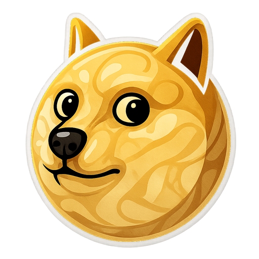 Head of doge meme. face shaped as a marble shaped face made in blender 3D. 
In-Game asset.  2d.  High contrast.  No shadows