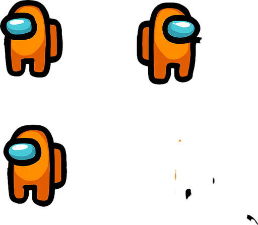 cameraView among us.
In-Game asset.  2d.  High contrast.  No shadows