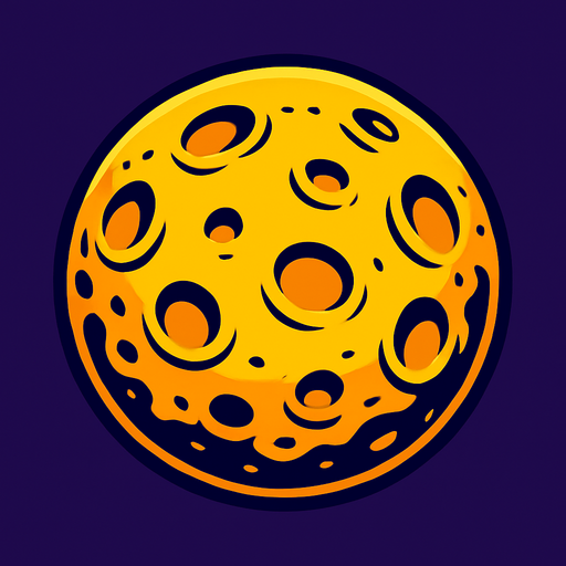 moon.
In-Game asset.  2d.  High contrast.  No shadows