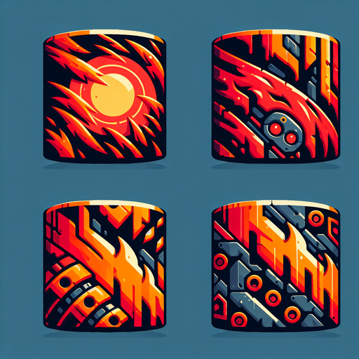 tile mg.
Single Game Texture.  In-Game asset.  2d.  Blank background.  High contrast.  No shadows