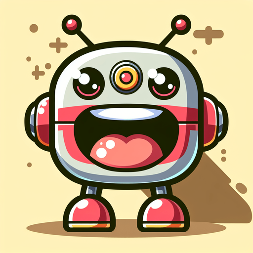 A fun loving hungry cartoon drone with a giant mouth.
Single Game Texture. In-Game asset. 2d. Blank background. High contrast. No shadows.