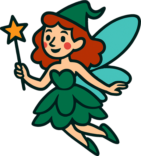 Fée margot.
In-Game asset.  2d.  High contrast.  No shadows