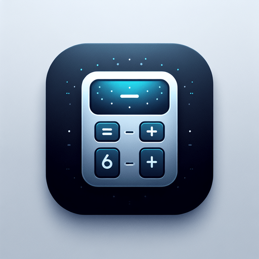 A square app store icon with rounded edges, designed for a Calculator app. The icon features a sleek and minimalistic calculator graphic in the center, with clean, simple buttons and a glowing equals sign (=) to highlight its function. The background is a gradient of soft grey to blue, with a subtle hint of light effects to suggest a modern and slightly futuristic aesthetic, while maintaining a clean and professional design.
Single Game Texture. In-Game asset. 2d. Blank background. High contrast. No shadows.