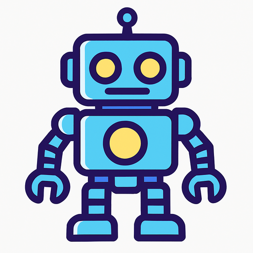 robot.
In-Game asset.  2d.  High contrast.  No shadows