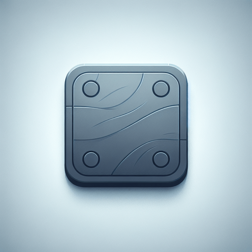 a grey touchpad.
Single Game Texture. In-Game asset. 2d. Blank background. High contrast. No shadows.