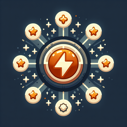 power up.
Single Game Texture.  In-Game asset.  2d.  Blank background.  High contrast.  No shadows