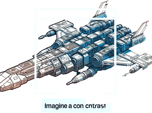 A spaceship shooter.
Single Game Texture. In-Game asset. 2d. Blank background. High contrast. No shadows.