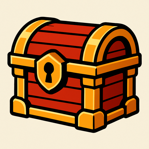 cofre.
In-Game asset.  2d.  High contrast.  No shadows