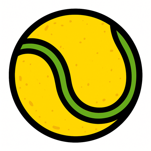 tennis ball.
In-Game asset.  2d.  High contrast.  No shadows