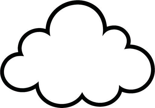 white cloud.
In-Game asset.  2d.  High contrast.  No shadows