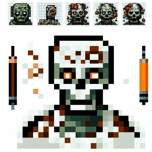 minecraft zombi.
Single Game Texture.  In-Game asset.  2d.  Blank background.  High contrast.  No shadows