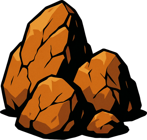 rocas grande.
In-Game asset.  2d.  High contrast.  No shadows