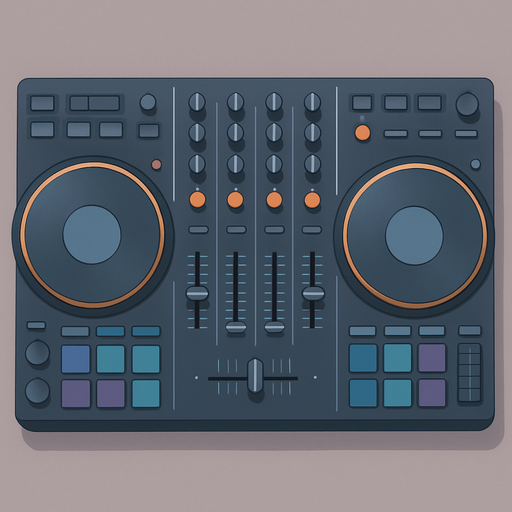 Empty dj deck