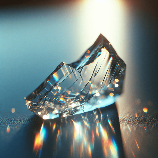 Кусочек стекла.
Кусочек стекла