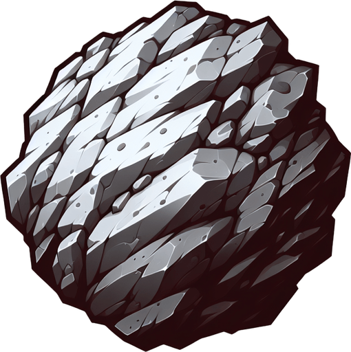 rock.
Single Game Texture. In-Game asset. 2d. Blank background. High contrast. No shadows.