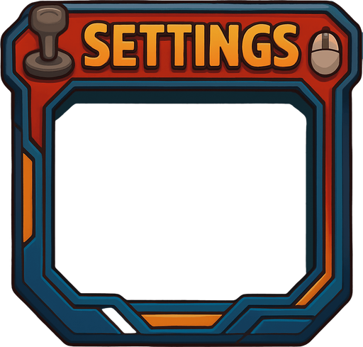 сделать надпись settings вместо upgrade, вместо звездочки джойстик как в авиасимуляторах, вместо срелочки вверх мышка