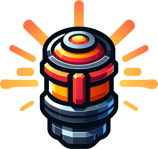 booster.
Single Game Texture. In-Game asset. 2d. Blank background. High contrast. No shadows.