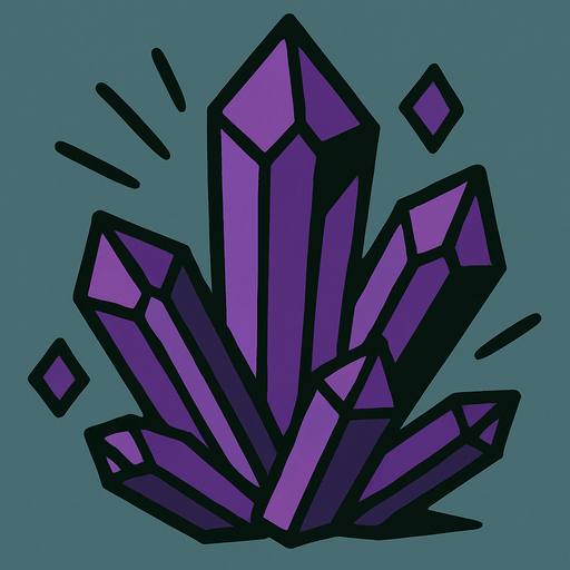 A purple cristal rock