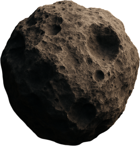 Photorealistic asteroid