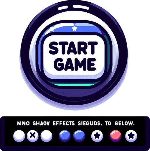 Start game button.
Single Game Texture. In-Game asset. 2d. Blank background. High contrast. No shadows.