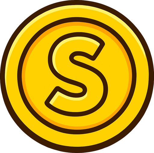 Coin.
In-Game asset.  2d.  High contrast.  No shadows