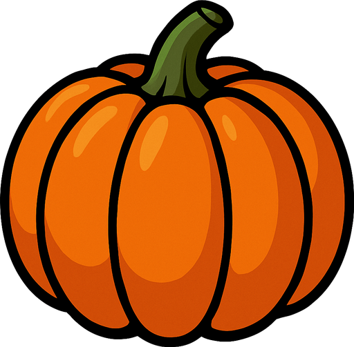pumpkin.
In-Game asset.  2d.  High contrast.  No shadows. Realistic