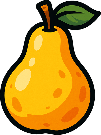 Pear.
In-Game asset.  2d.  High contrast.  No shadows