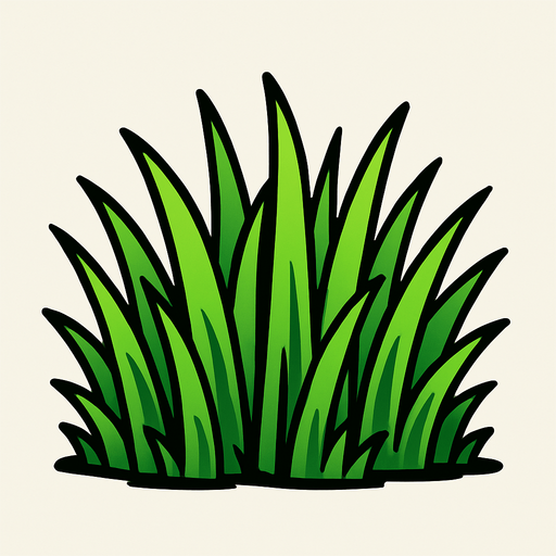 çim.
In-Game asset.  2d.  High contrast.  No shadows