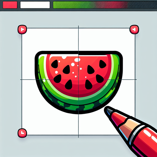Vibrant watermelon slice cartoon candy. Black outline. Game asset. 2d. Blank background. High contrast. No shadows..