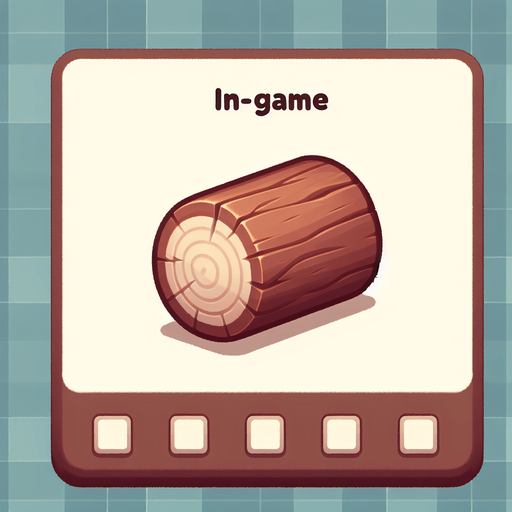 piece_of_wood.
Single Game Texture.  In-Game asset.  2d.  Blank background.  High contrast.  No shadows