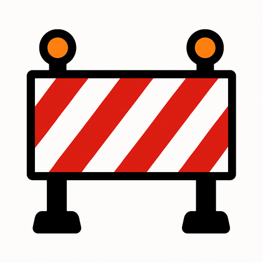 bariyer.
In-Game asset.  2d.  High contrast.  No shadows