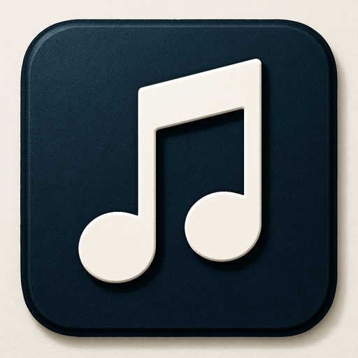 Music, icon, yazısız, gerçekçi.
In-Game asset.  High contrast.  No shadows