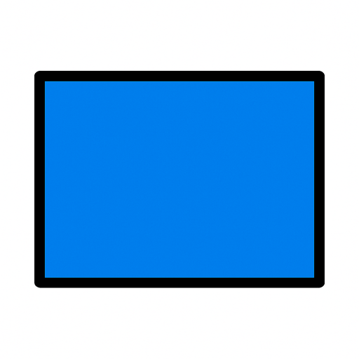 crea la imagen de un rectangulo azul simple.
In-Game asset.  2d.  High contrast.  No shadows