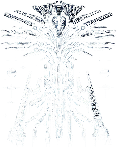 make a boss space alien ship.
Single Game Texture. In-Game asset. 2d. Blank background. High contrast. No shadows.