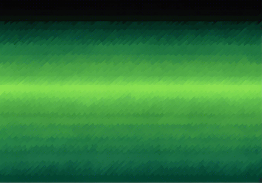 A pixel art gradient from black to grassy green. Mostly green rectangle.