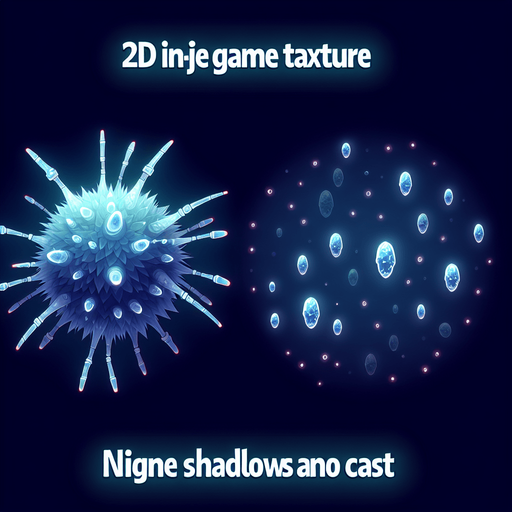 shining plankton.
Single Game Texture.  In-Game asset.  2d.  Blank background.  High contrast.  No shadows