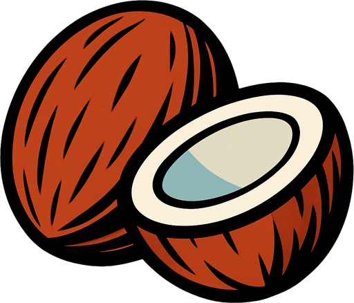 make the coconut.
In-Game asset.  2d.  High contrast.  No shadows