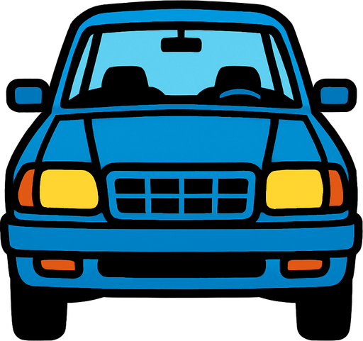 Standart Car vertical.
In-Game asset.  2d.  High contrast.  No shadows