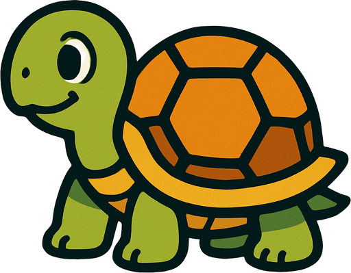 Turtle.
In-Game asset.  2d.  High contrast.  No shadows