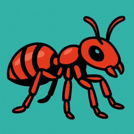 hormiga.
In-Game asset.  2d.  High contrast.  No shadows